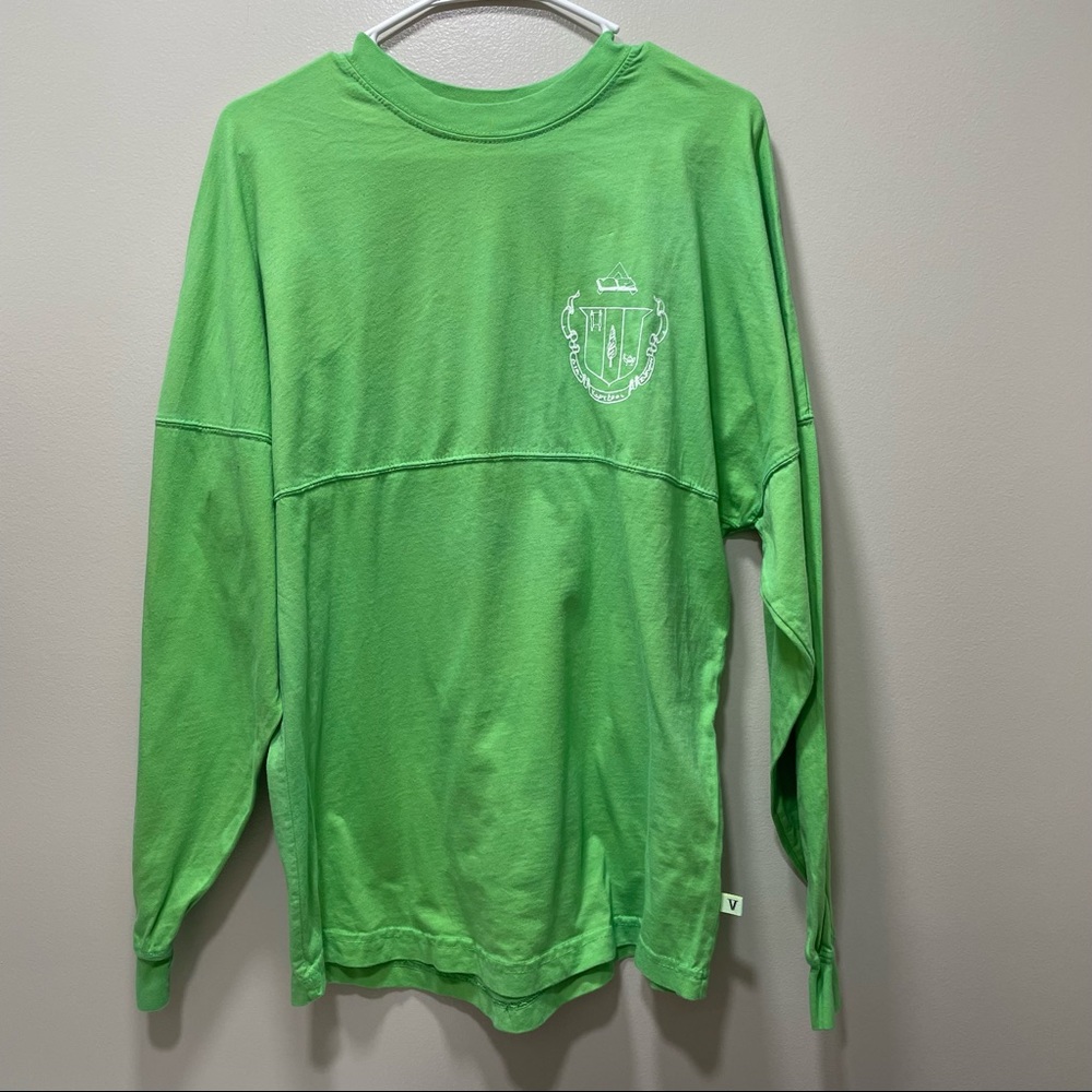 Delta Zeta DZ Sorority Crest Spirit Jersey/Long Sleeve Tee Shirt